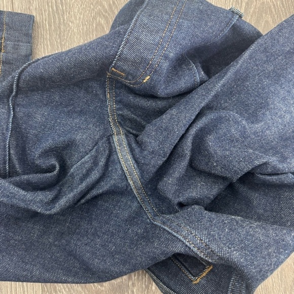 SPANX Pintuck Flare Jeans Raw Indigo High Rise Women’s Size Small $158 MSRP NWT - Picture 10 of 15